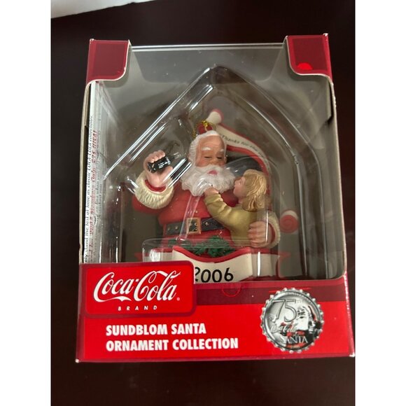 Coca-Cola 2006 Sundblom Santa Ornament Collection Christmas Collectible - Picture 1 of 7